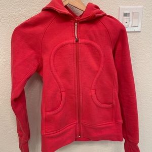 Coral lululemon scuba hoodie